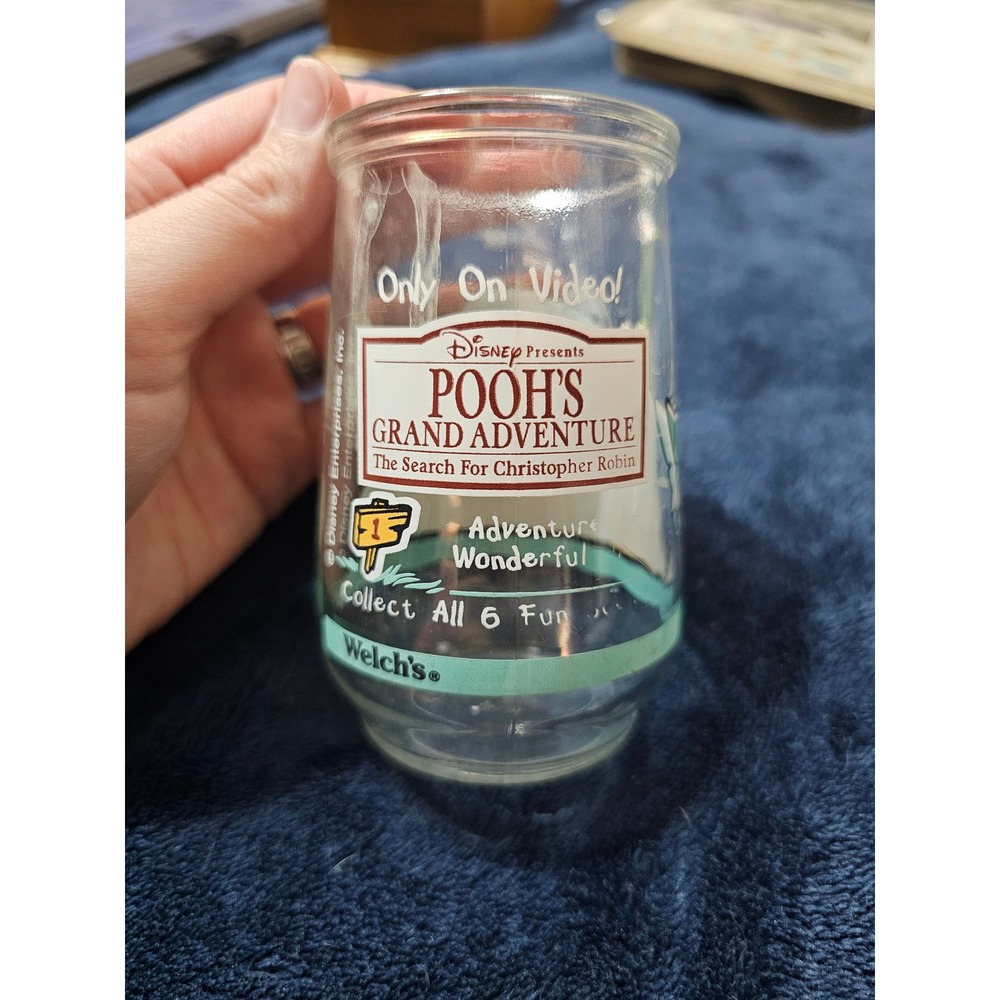 Vintage Disney Welch's Jelly Jar Pooh's Grand Adventure Owl Glass 1997